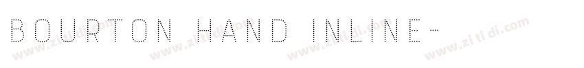 Bourton Hand Inline字体转换